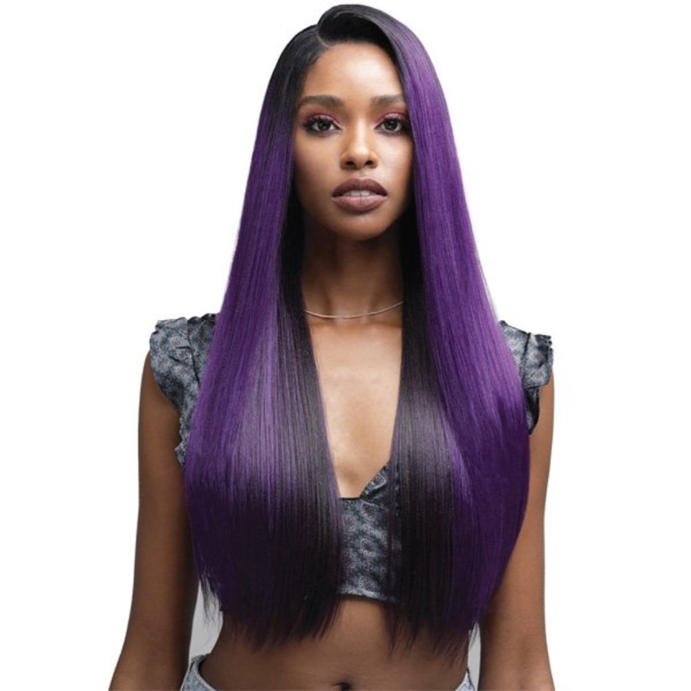Bobbi Boss Lacefron Dayana Drk.Brown (#4) 13x4 Human Hair Blend Free Part Wig